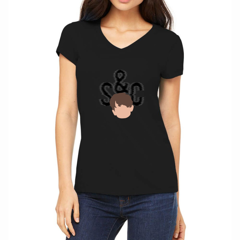 States & Capitals - Black 1 Women's V-Neck T-Shirt by RoseannTrujillo | Artistshot