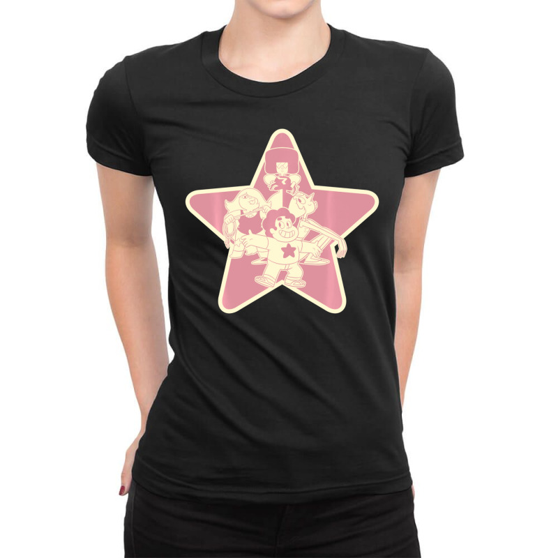 Cn Steven Universe Group Shot Star Ladies Fitted T-Shirt by duongnhannam | Artistshot