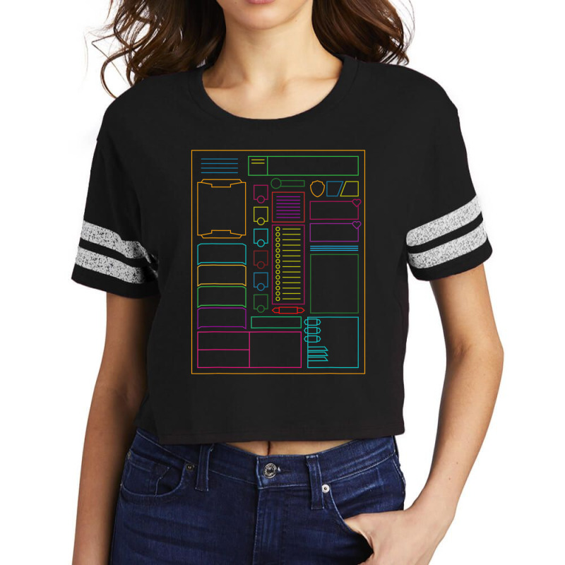 Dungeons Character Sheet Fantasy Rpg Gamer Scorecard Crop Tee by hotoancuong | Artistshot