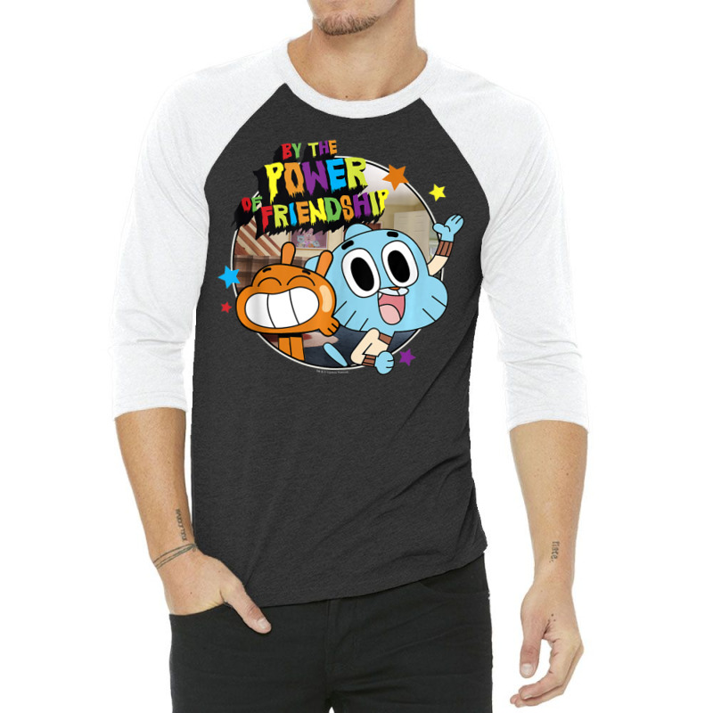 Cn The Amazing World Of Gumball By The Power Of Friendship 3/4 Sleeve Shirt | Artistshot