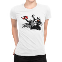 Halloween Headless Horseman Pumpkin Reaper T Shirt Ladies Fitted T-shirt | Artistshot