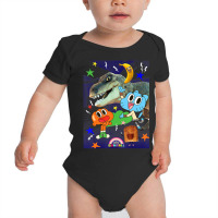 Cn The Amazing World Of Gumball Group Shot Poster Baby Bodysuit | Artistshot