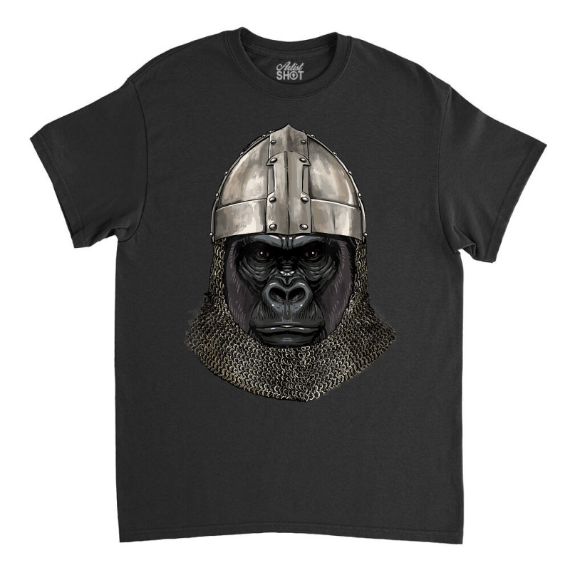 Medieval Gorilla Knight Warrior Gorilla Primate Animal Lover Classic T-shirt | Artistshot