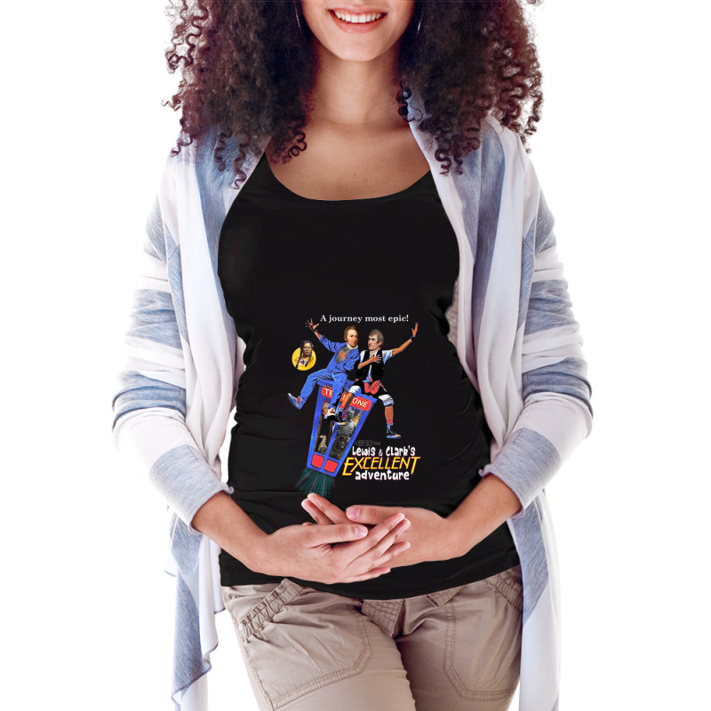 Lewis And Clark_s Excellent Adventure Gift Maternity Scoop Neck T-shirt by AaronFosterJr. | Artistshot