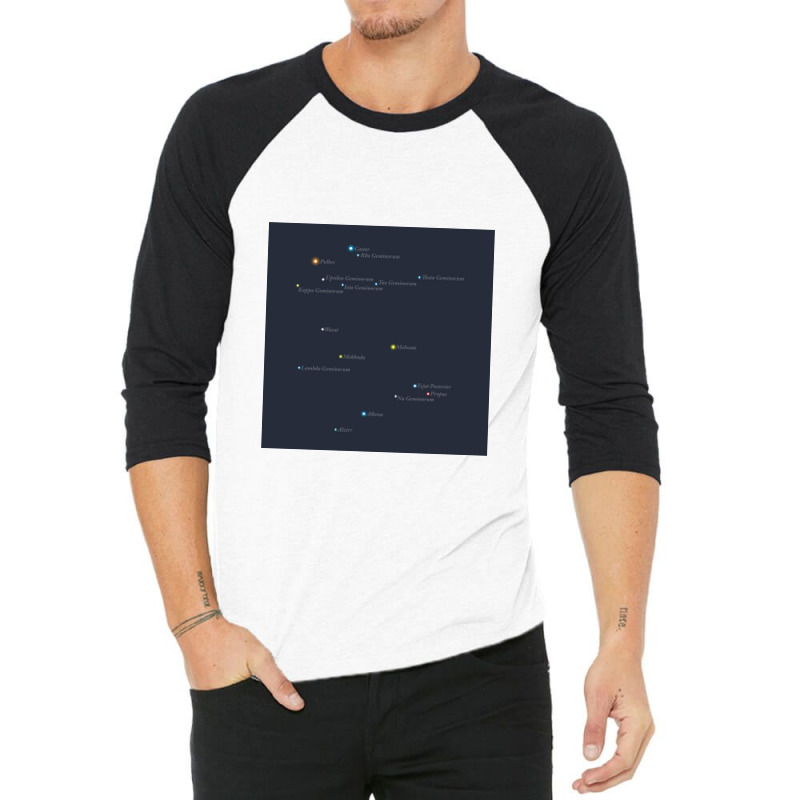 Constellation Gemini   Astronomy 3/4 Sleeve Shirt by obatpari | Artistshot