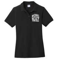 Bionic Custom Built With Titanium Parts   Knee Surgery T Shirt Ladies Polo Shirt | Artistshot