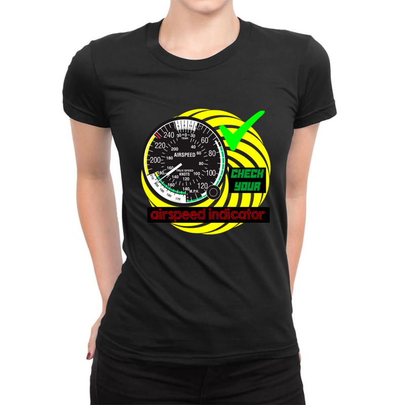 Air Velocity Indicator Ladies Fitted T-Shirt by AlexBarnes | Artistshot