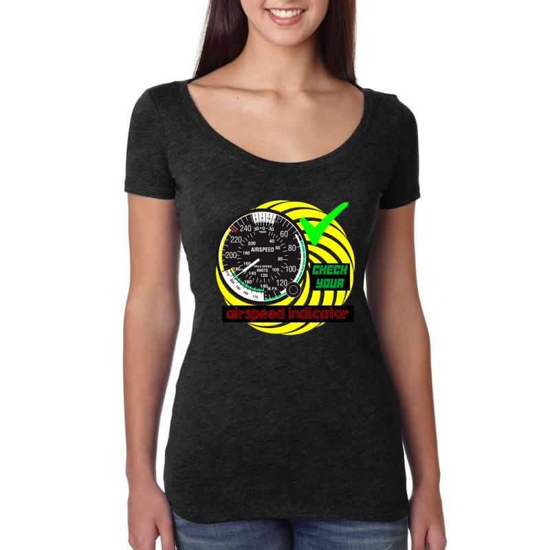 Air Velocity Indicator Women's Triblend Scoop T-shirt by AlexBarnes | Artistshot