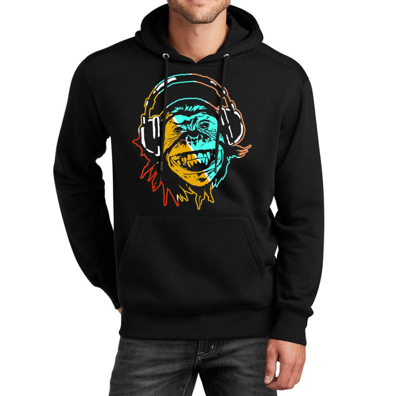 Monkey Dj Studio Sound Engineer Audio Engineer Music Unisex Hoodie by Kosdapen517 | Artistshot