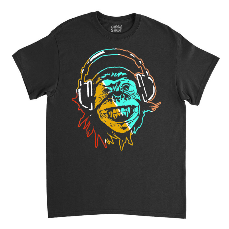 Monkey Dj Studio Sound Engineer Audio Engineer Music Classic T-shirt by Kosdapen517 | Artistshot