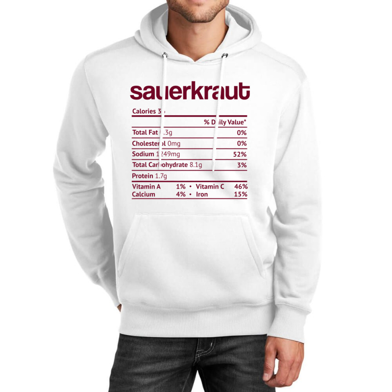 Sauerkraut Nutrition Fact Funny Thanksgiving Christmas Premium T Shirt Unisex Hoodie by cm-arts | Artistshot