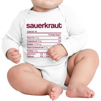 Sauerkraut Nutrition Fact Funny Thanksgiving Christmas Premium T Shirt Long Sleeve Baby Bodysuit | Artistshot