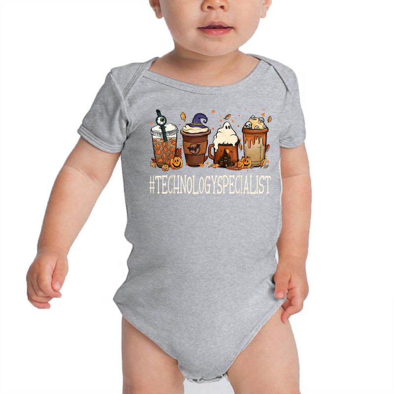 Technology Specialist Horror Coffee Halloween Pumpkin Autumn T Shirt Baby Bodysuit by cm-arts | Artistshot