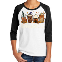 Technology Specialist Horror Coffee Halloween Pumpkin Autumn T Shirt Youth 3/4 Sleeve | Artistshot