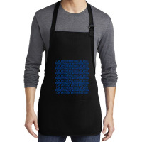 Live With Perfection Blue Pattern Aesthetic Medium-length Apron | Artistshot