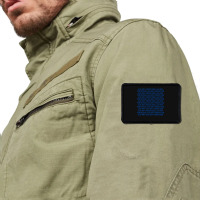 Live With Perfection Blue Pattern Aesthetic Rectangle Patch | Artistshot