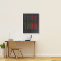 Live With Perfection Red Pattern Aesthetic Portrait Canvas Print | Artistshot