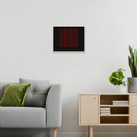 Live With Perfection Red Pattern Aesthetic Metal Print Horizontal | Artistshot