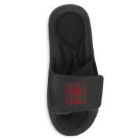 Live With Perfection Red Pattern Aesthetic Slide Sandal | Artistshot