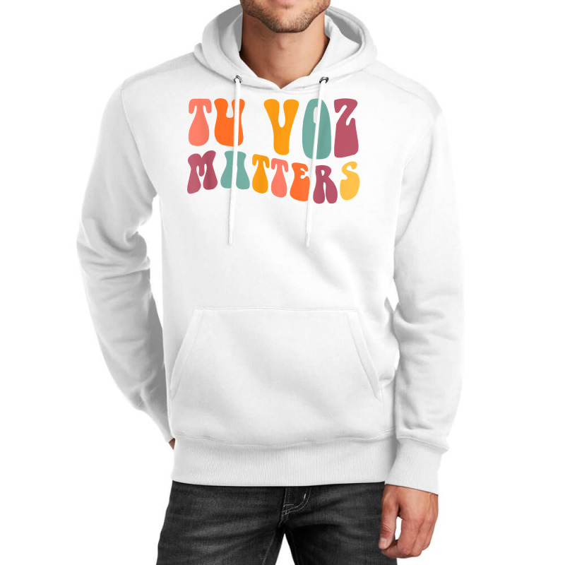 Tu Voz Matters Spanish Speech Language Pathologist Slp Slpa T Shirt Unisex Hoodie by cm-arts | Artistshot