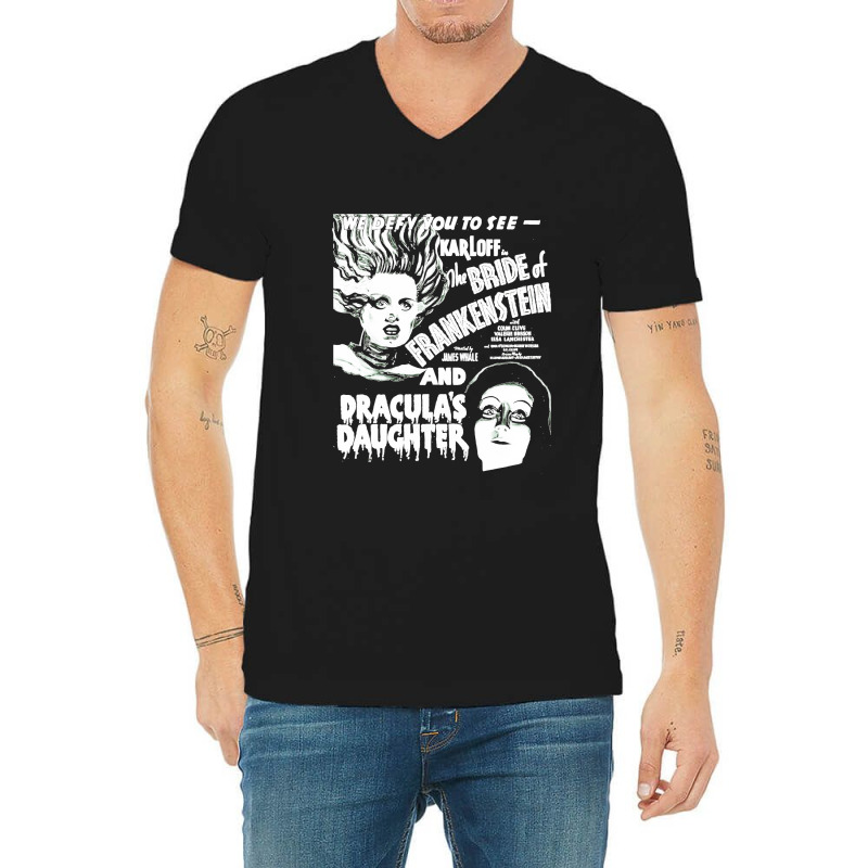 Bride Of Frankensteindracula's Daughter V-neck Tee | Artistshot