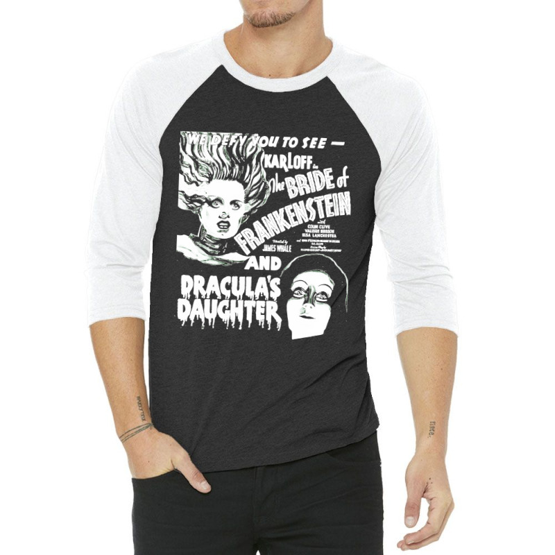 Bride Of Frankensteindracula's Daughter 3/4 Sleeve Shirt | Artistshot