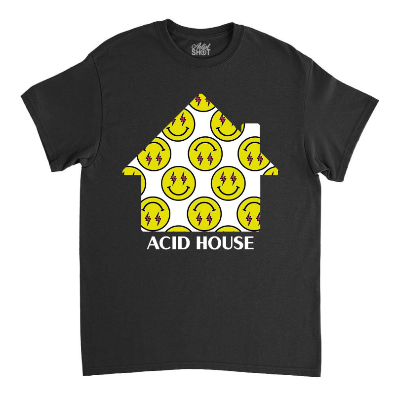 Acid House Smiley White House Classic T-shirt | Artistshot