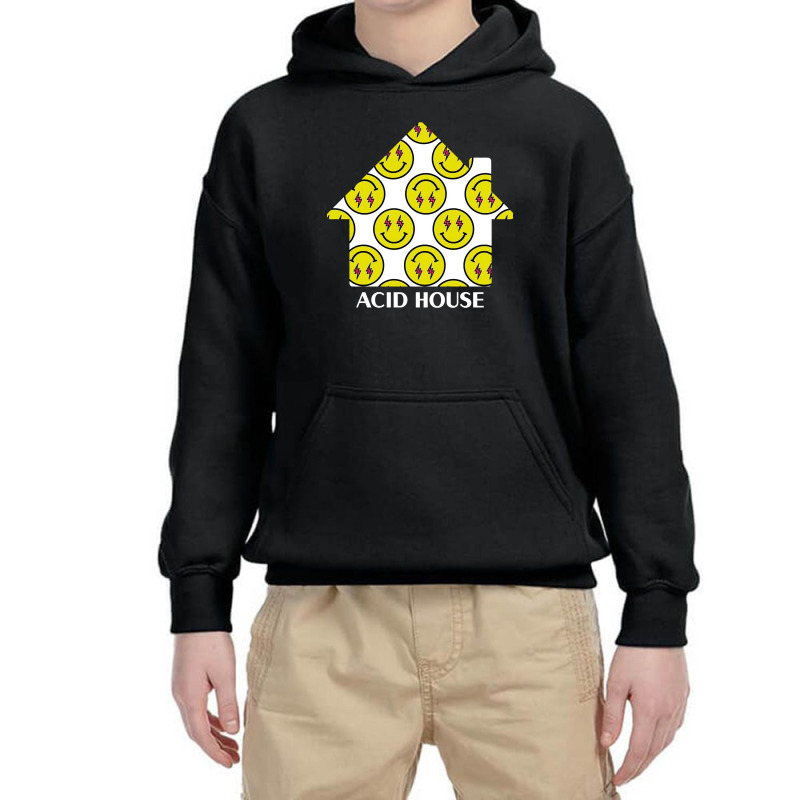 Acid House Smiley White House Youth Hoodie | Artistshot