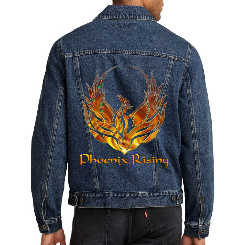 Phoenix Rising Tees Men Denim Jacket | Artistshot