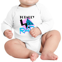 Totally Rad 1980s Long Sleeve Baby Bodysuit | Artistshot