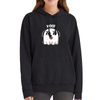 Woof, Dog Vintage Hoodie | Artistshot