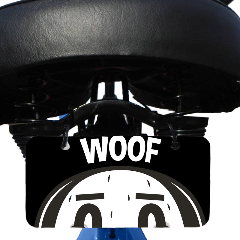 Woof, Dog Bicycle License Plate | Artistshot