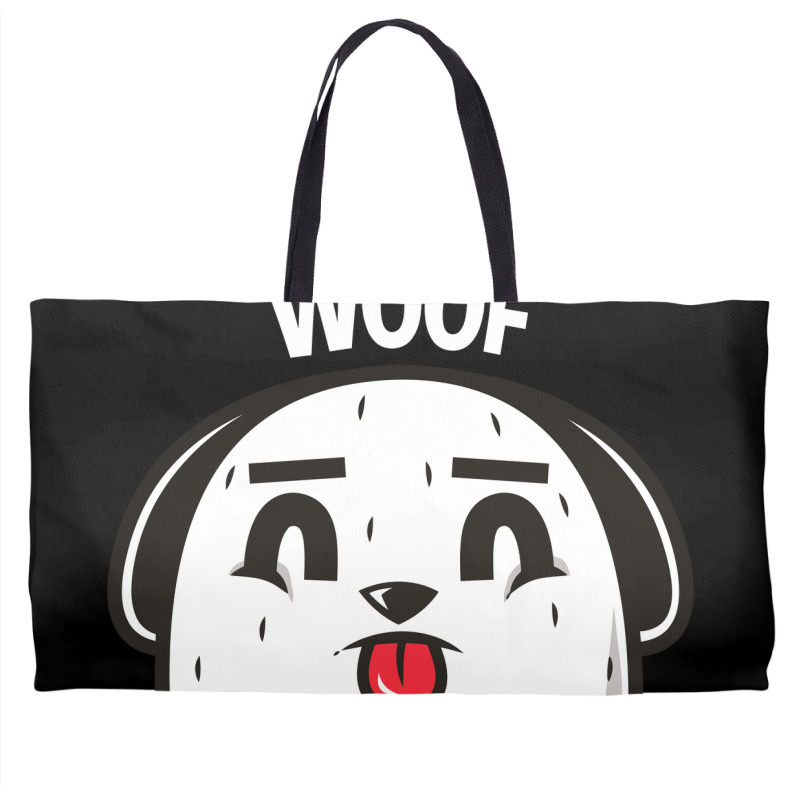 Woof, Dog Weekender Totes | Artistshot