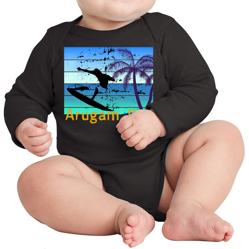 Arugam Bay T  Shirt Arugam Bay   The Surfing Destination In Sri Lanka Long Sleeve Baby Bodysuit by cm-arts | Artistshot