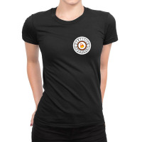 Caramel Certified Spooky Candy Corn Badge Ladies Fitted T-shirt | Artistshot