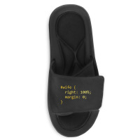 Funny Programming Wife Right Margin Slide Sandal | Artistshot