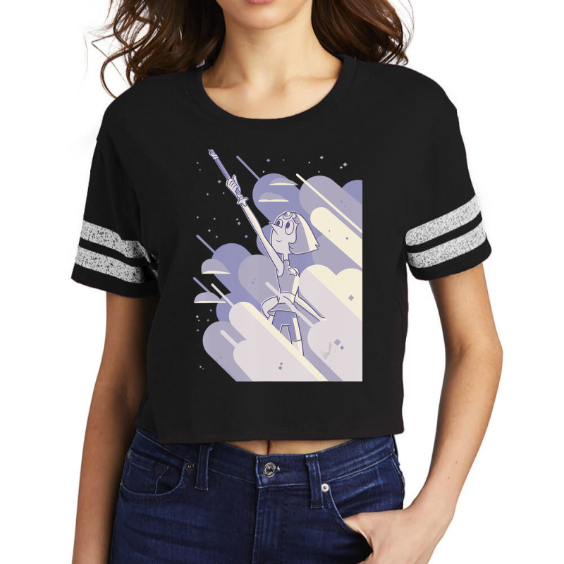 Steven Universe Pearl Clouds Scorecard Crop Tee by duongnhannam | Artistshot