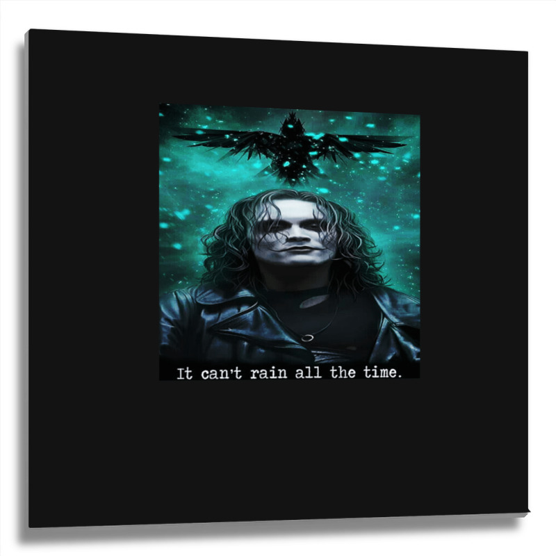 The Crow Metal Print Square | Artistshot