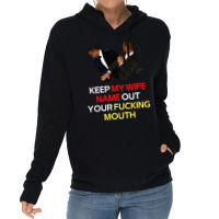 Funny Will Smith Slap Meme Will Smith Slap-  Keep My Wife Name Out You Lightweight Hoodie | Artistshot