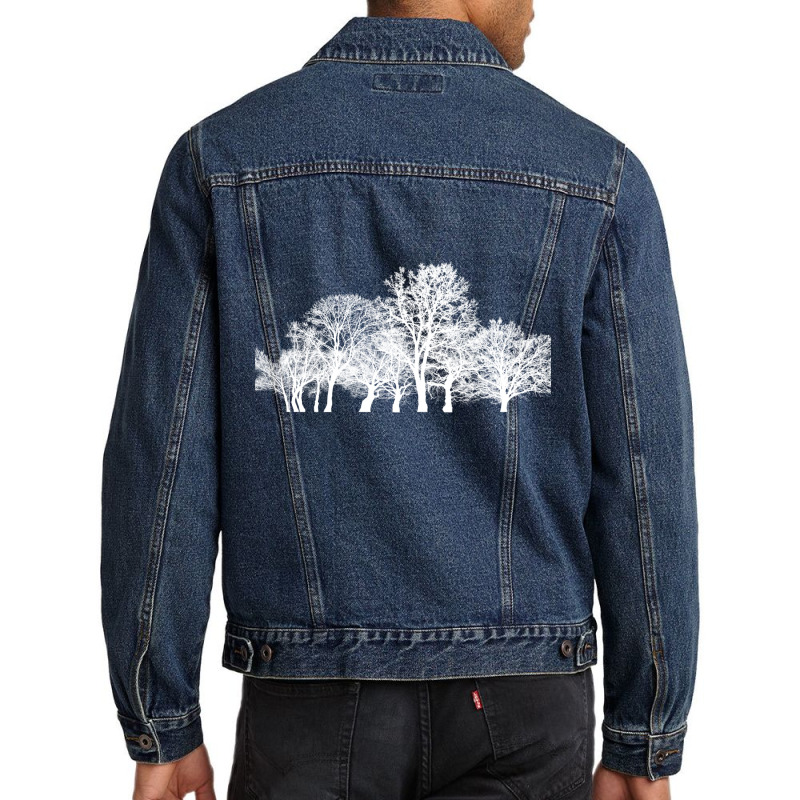 Tree Silhouette Design2 Men Denim Jacket by Kiarra's Art | Artistshot