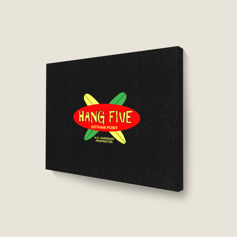 Hang Five (dark Variant)   Adam West Landscape Canvas Print | Artistshot