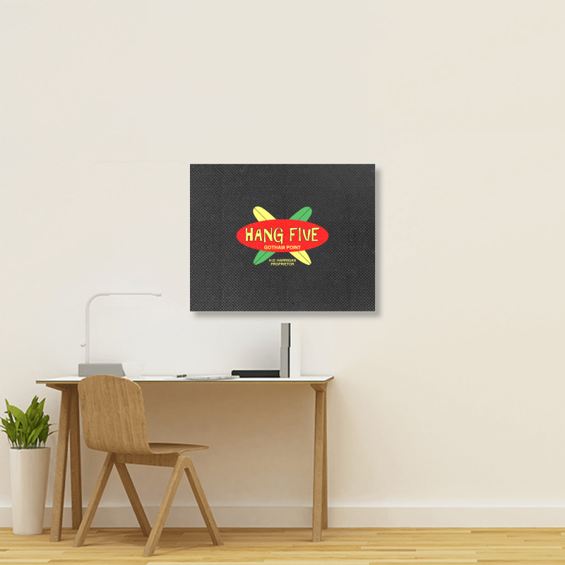 Hang Five (dark Variant)   Adam West Landscape Canvas Print | Artistshot