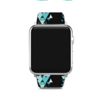 Geometric Triangle Compilation In Teal Apple Watch Band | Artistshot