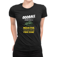 Negative Wave Free Zone Ladies Fitted T-shirt | Artistshot