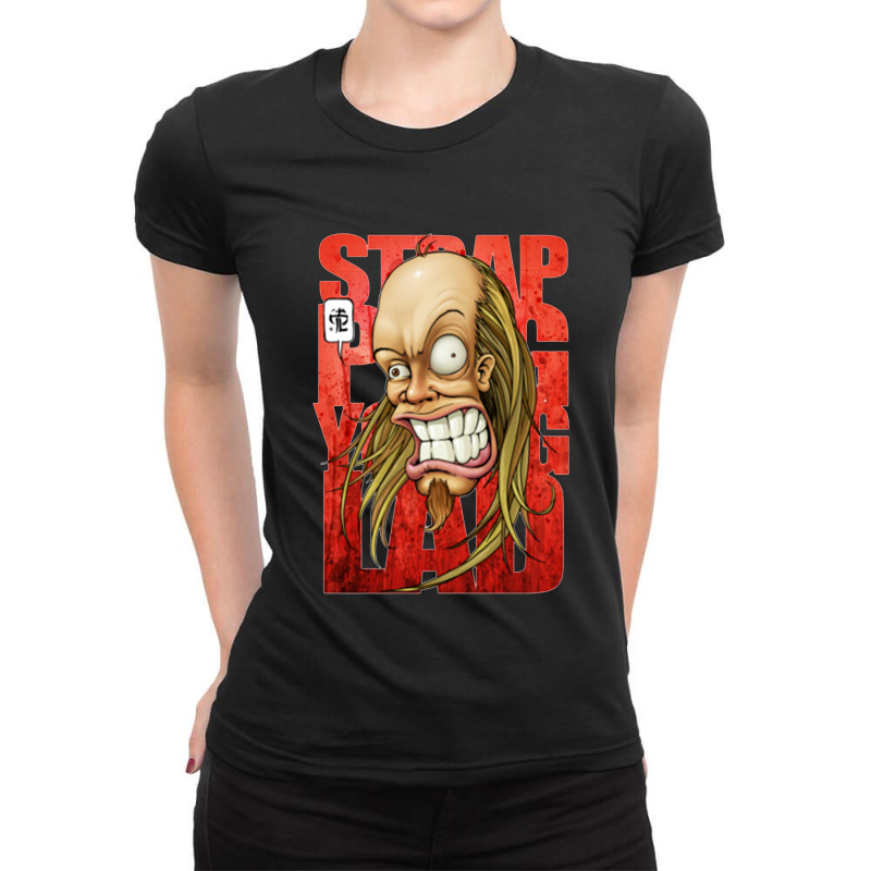 Metal Strapping Album Ladies Fitted T-Shirt by ronde | Artistshot