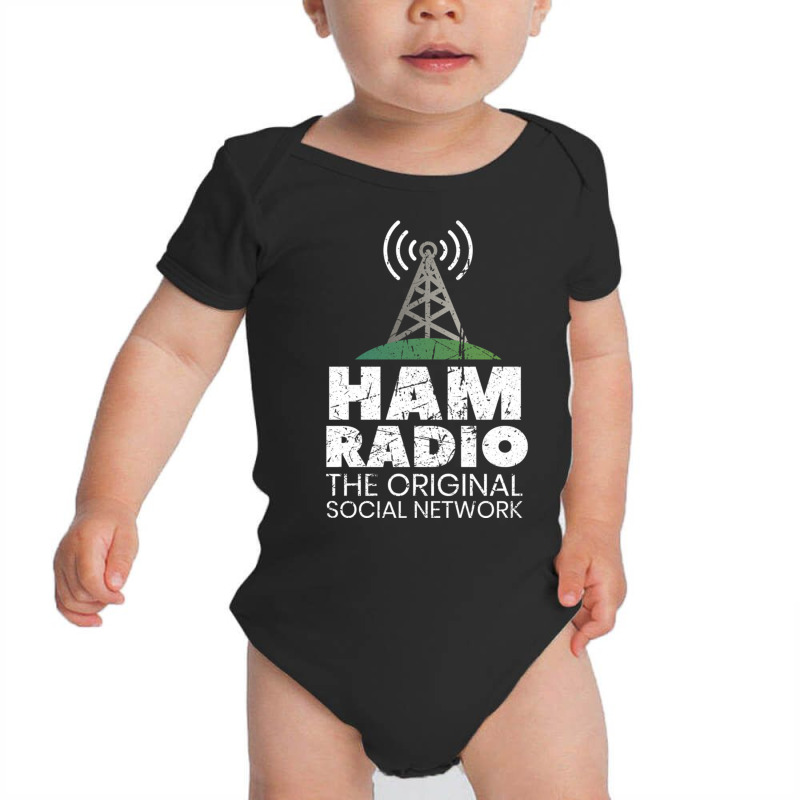 Amateur Radio Gifts   Ham Radio Operator Pullover Hoodie Baby Bodysuit by cm-arts | Artistshot