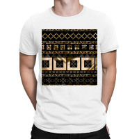 Latvian Traditional Pagan Symbols Of Luck And Light In Gold T-shirt | Artistshot