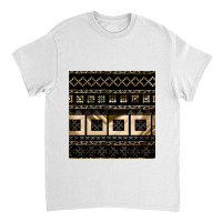 Latvian Traditional Pagan Symbols Of Luck And Light In Gold Classic T-shirt | Artistshot