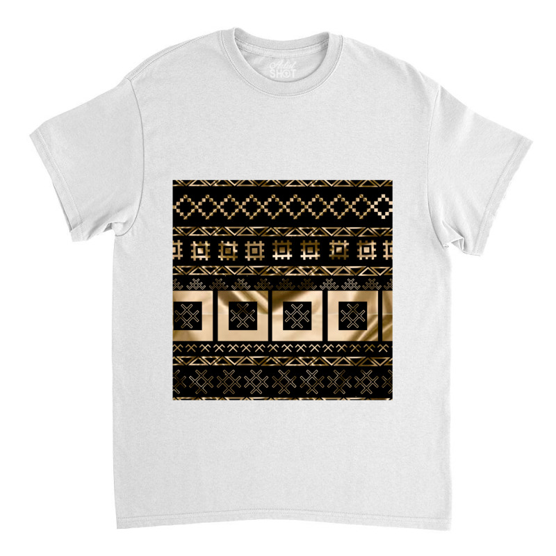 Latvian Traditional Pagan Symbols Of Luck And Light In Gold Classic T-shirt | Artistshot