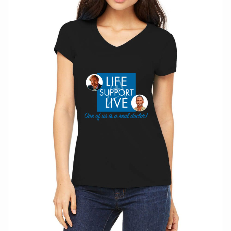 One Of Us Is A Real Doctor! Women's V-Neck T-Shirt by Kuwannin528 | Artistshot